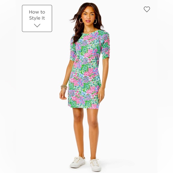 NWT Lilly Pulitzer Belden T-Shirt Dress, Size M, Color “Multi A Cherry On Top” - Picture 4 of 6